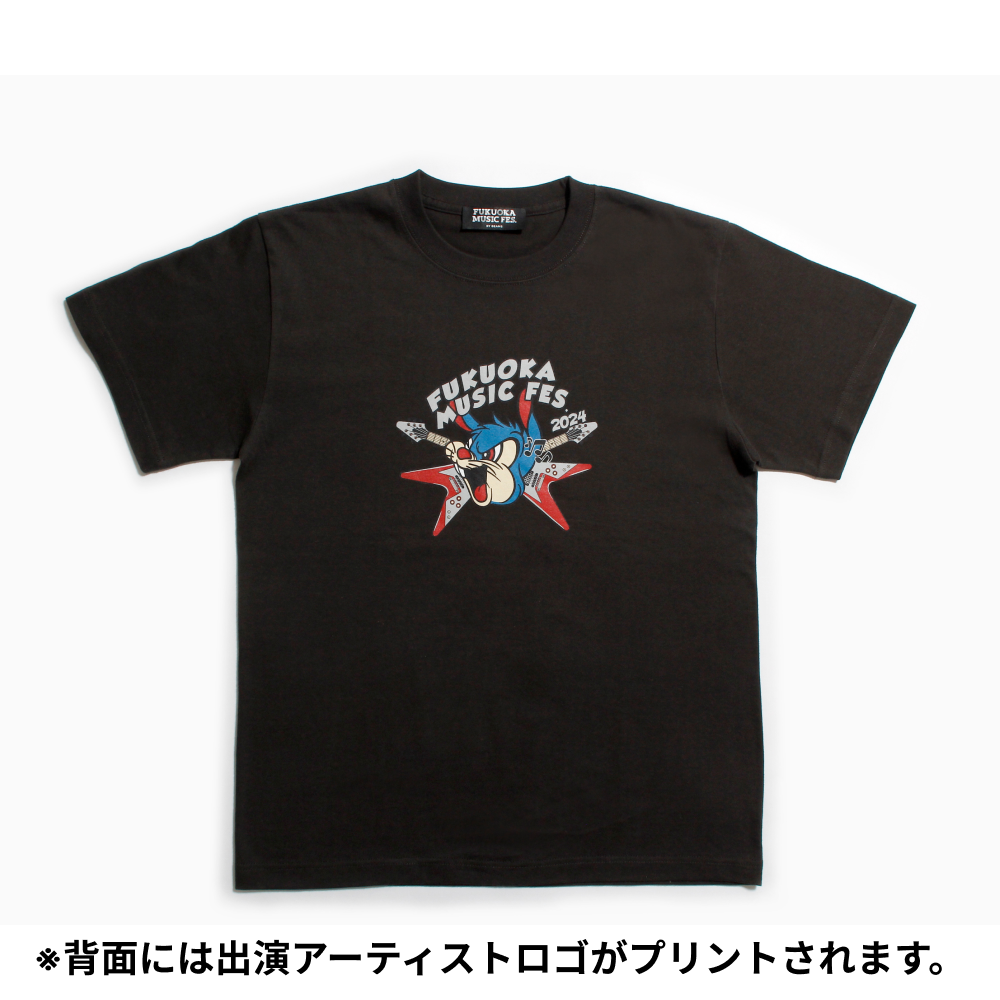 FUKUOKA MUSIC FES.24×BEAMS | Kousuke Shimizu Tシャツ #スミクロ（S/M/L/XL）