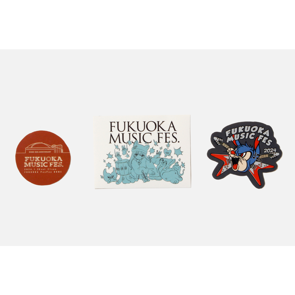FUKUOKA MUSIC FES.24 オフィシャル ステッカー セット